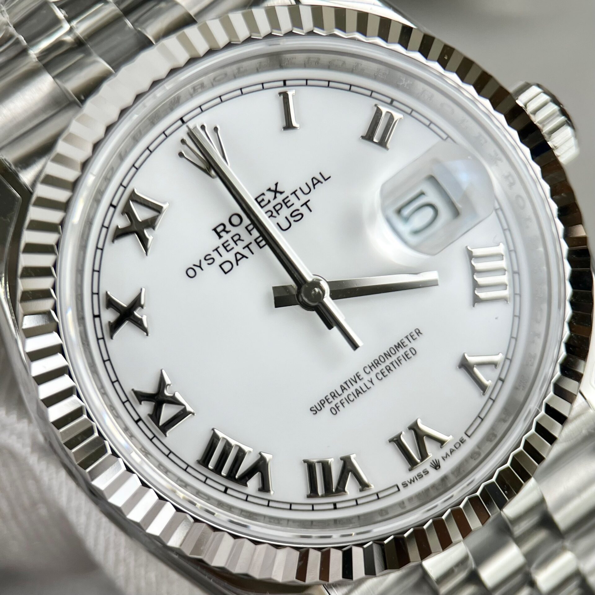 Rolex Datejust 126234 904L Steel White Dial 36mm Jub Super Clone