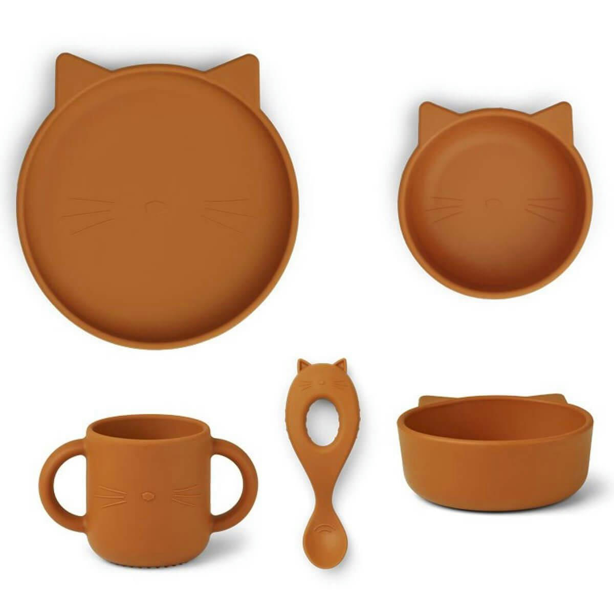 - Set vaisselle vivi cat moutarde
