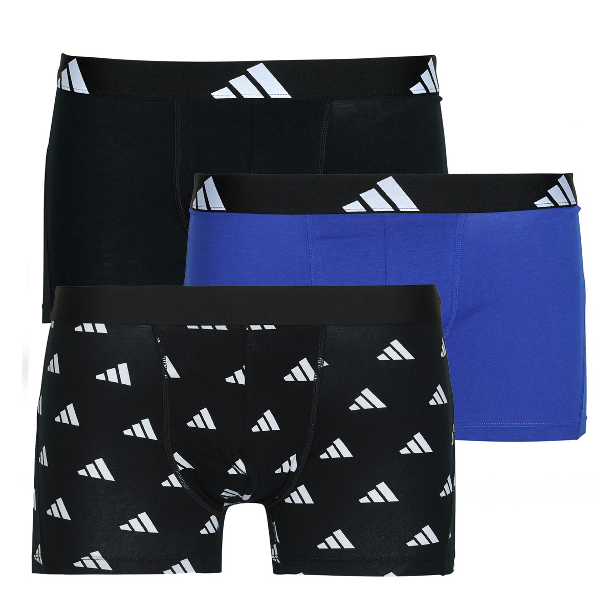 adidas - ACTIVE FLEX COTTON Pack de 3 - Black / Blue