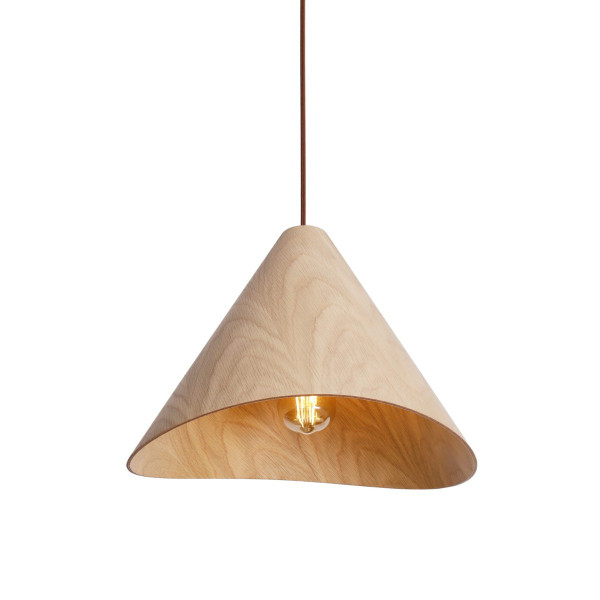 Lampa wisząca drewno dębowe SAKURA 1xE27x60W wym: 180x33,5x33,5 cm Maxlight