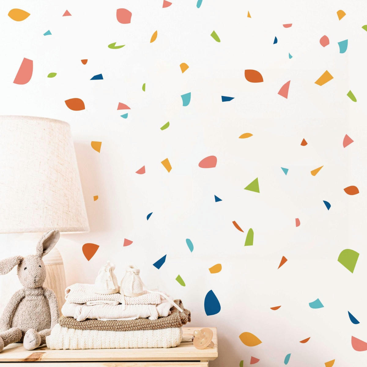 TERRAZZO - Stickers muraux en vinyle terrazzo multicolore