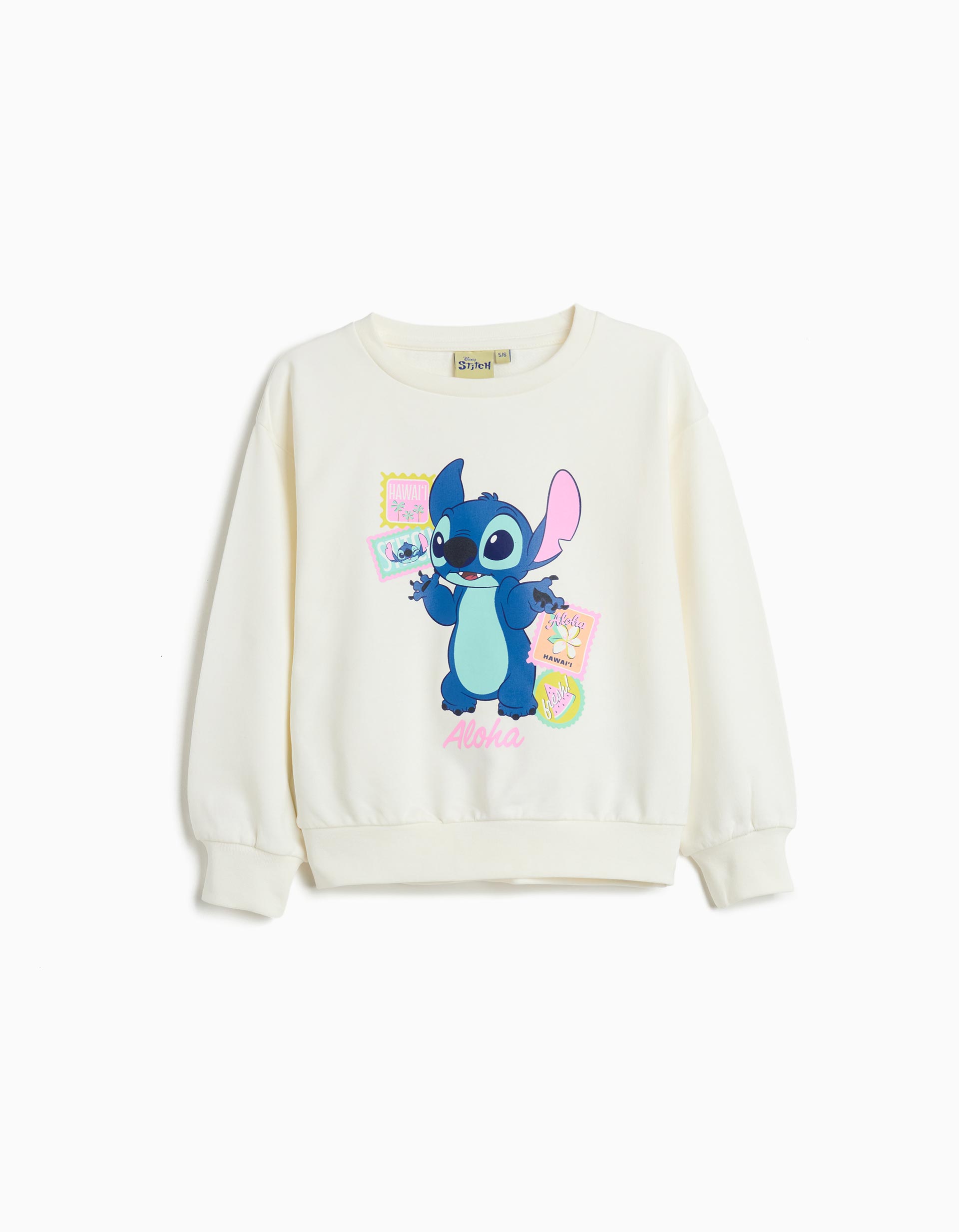 Sweatshirt 'Stitch' ©Disney, Menina, Branco