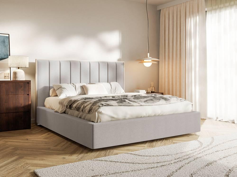 Bedframe Taavi chenille met opbergruimte 160 x 200 cm
