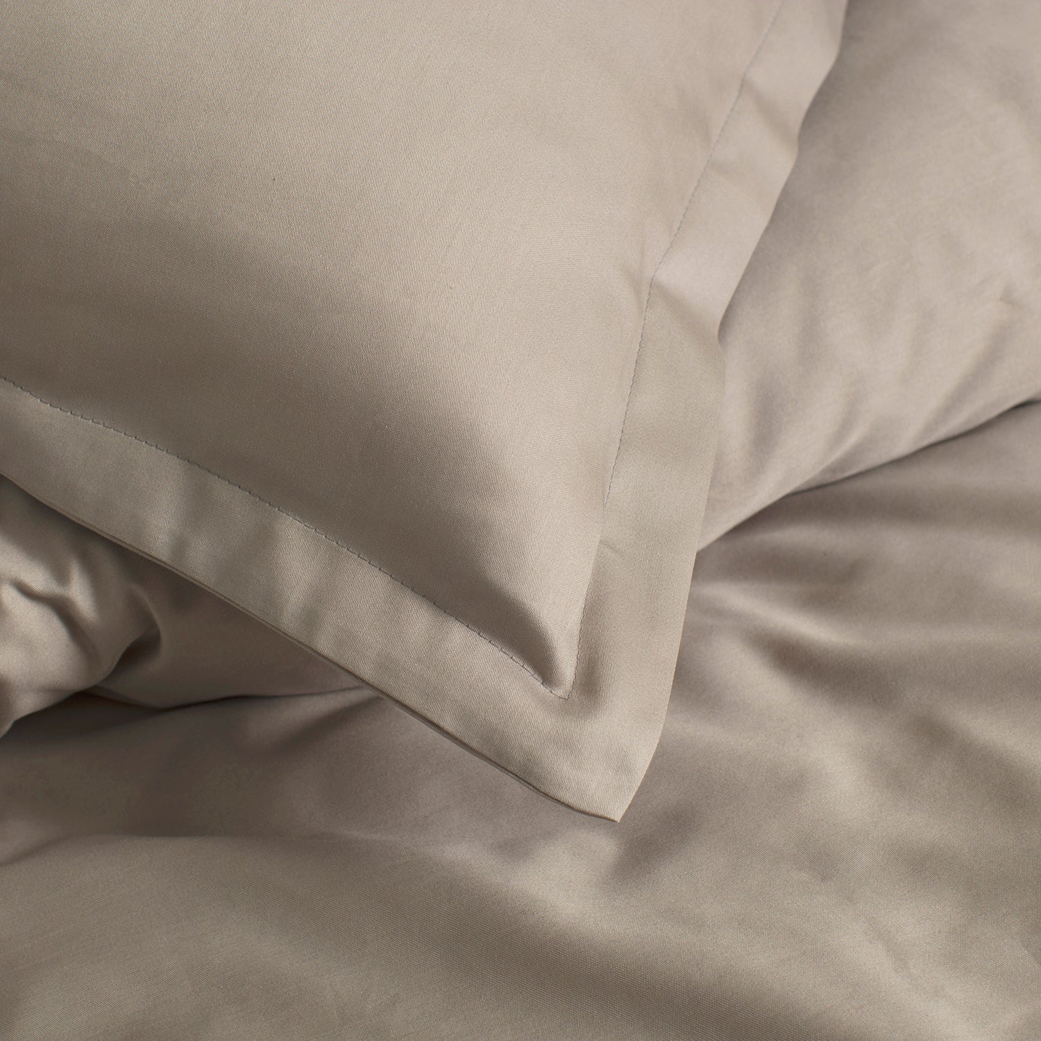 Cinderella dekbedovertrek Satijn - 200x200 220 cm - Taupe