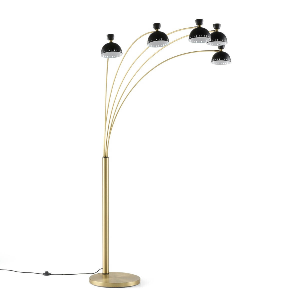 Lampadaire arc multiple en métal acier, Richy