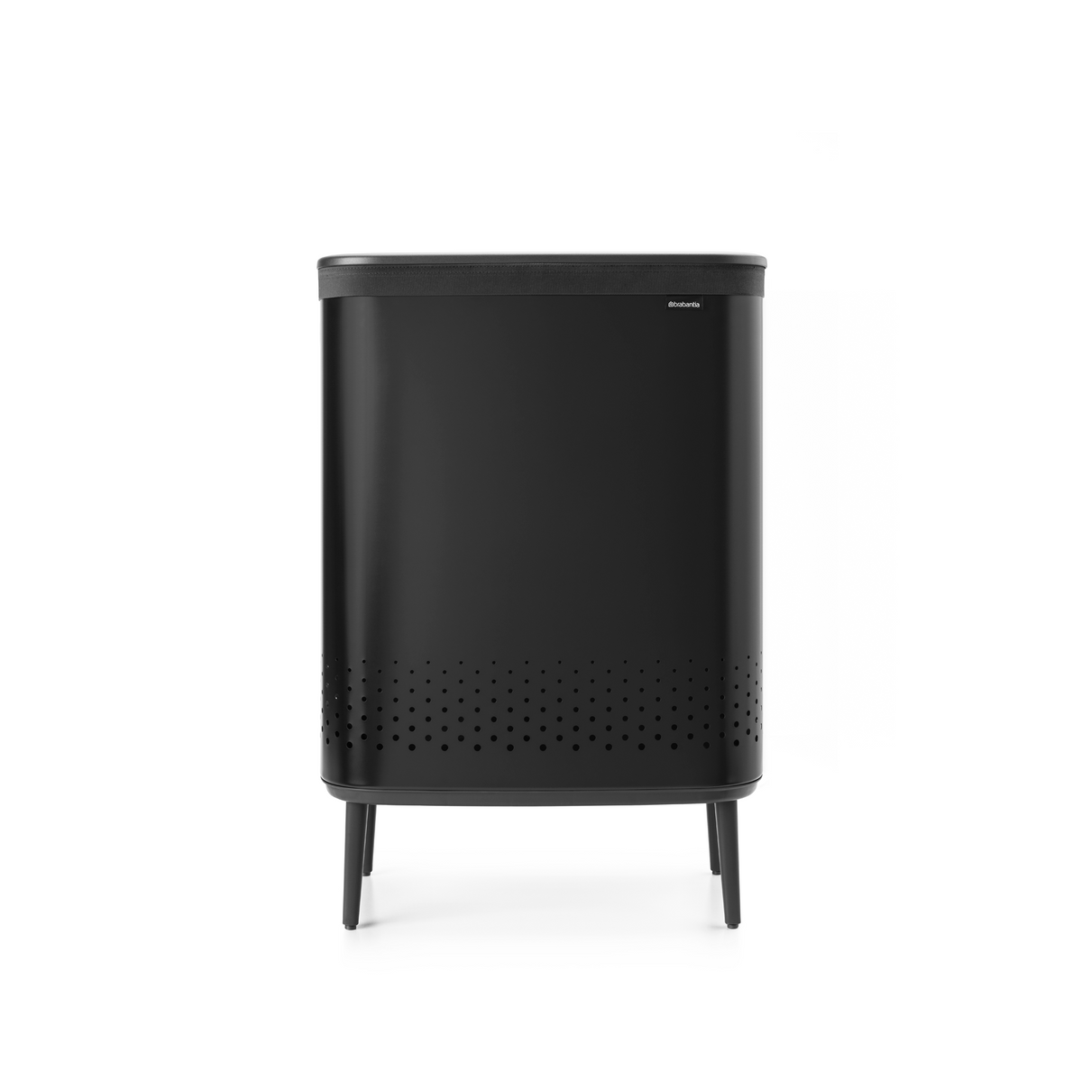 Brabantia Bo Wasbox Hi, 2 x 45 liter, kunststof deksel - Matt Black