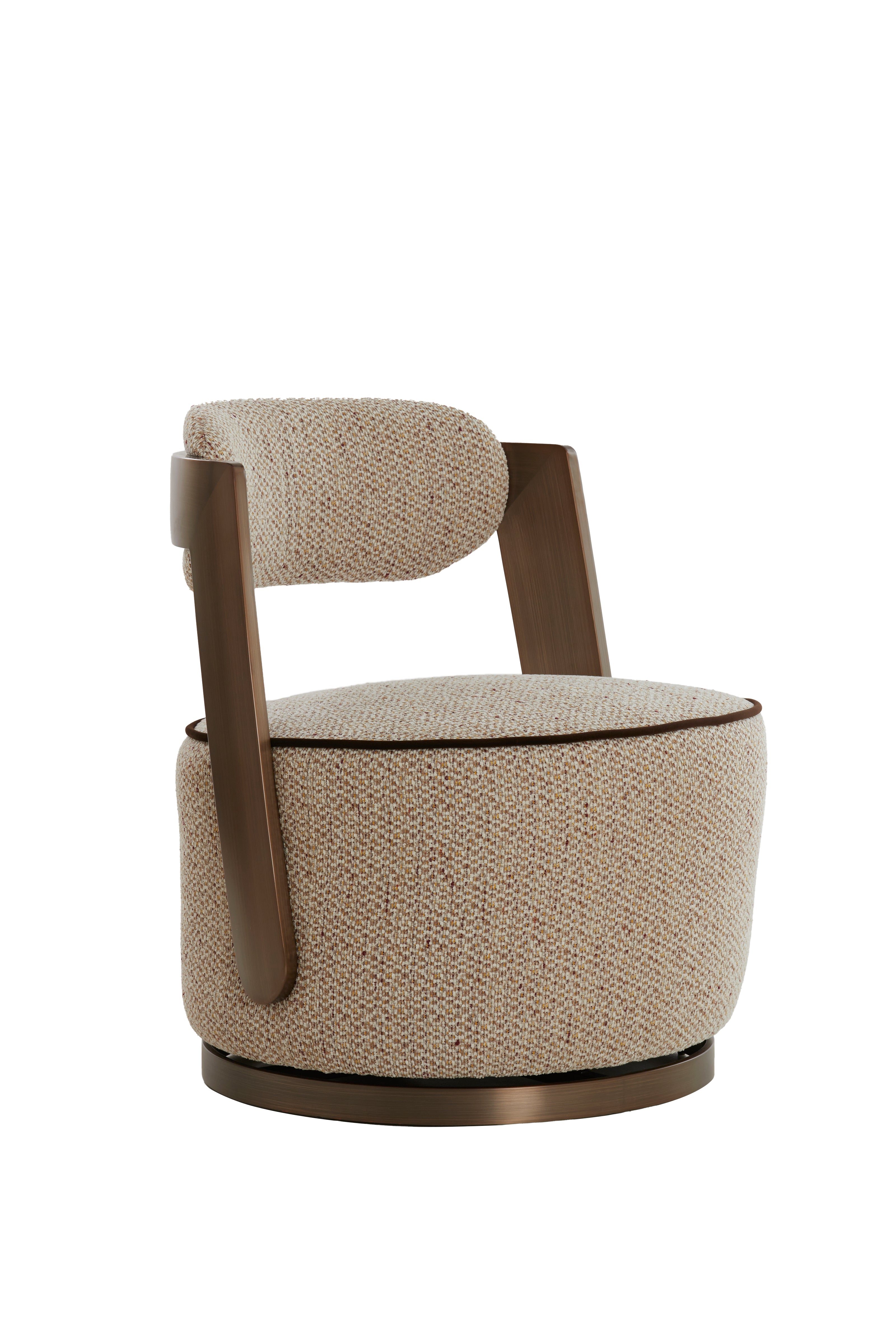 Light & Living stoel KEMENA - 65x68x77cm - bruin