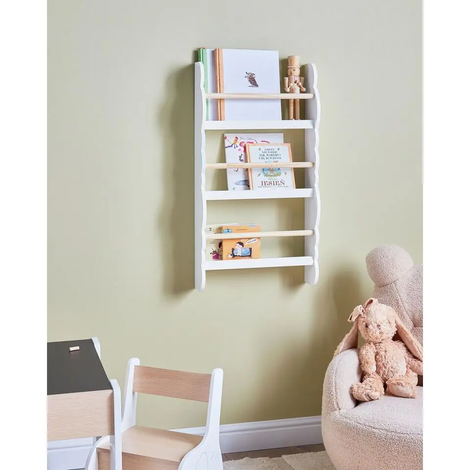 RIGOLET - Wandboekenplank - Wit - MDF