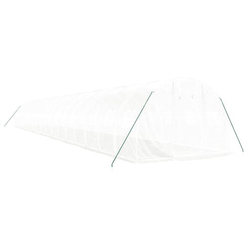 NNEVL Greenhouse with Steel Frame White 54 m&sup2; 18x3x2 m