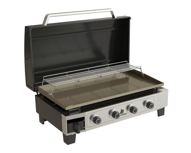 Beefmaster Griddle 4 Burner Flat Top BBQ on Cart