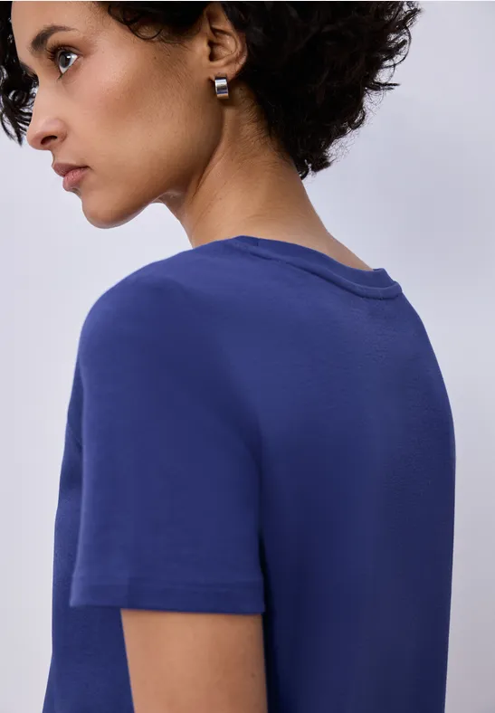 Basic T-Shirt aus reiner Baumwolle