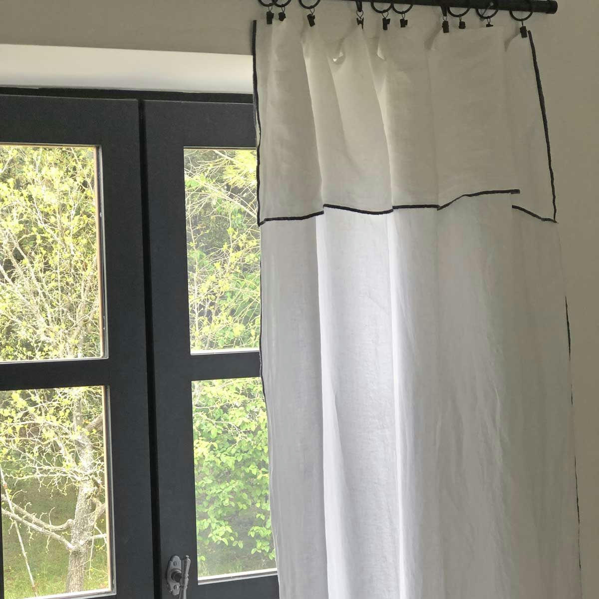 OSLO - Nappe en lin lavé et surjet