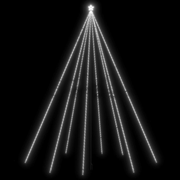 Choinka Metalowa z Lampek Sztuczna Choinka Lampki LED Ozdoba 8 m