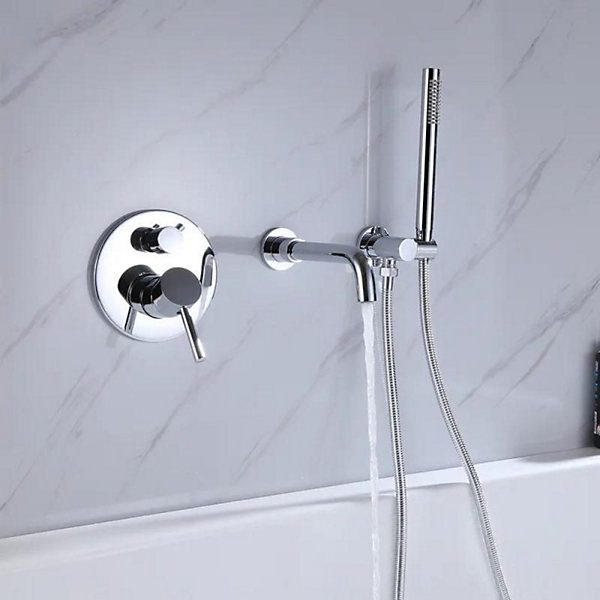Façade mitigeur bain douche encastré 2 sorties HANSGROHE Talis S chromé