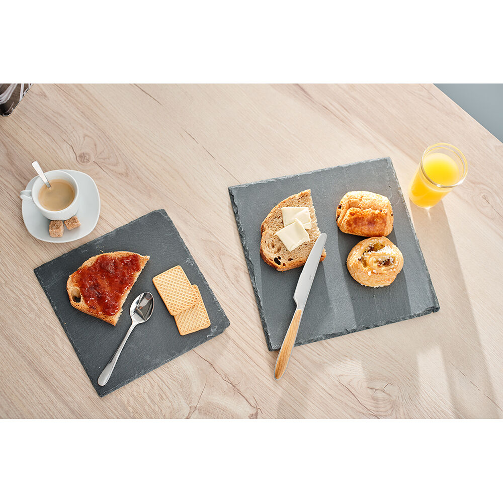 Assiette plate carrée ardoise 25x25cm