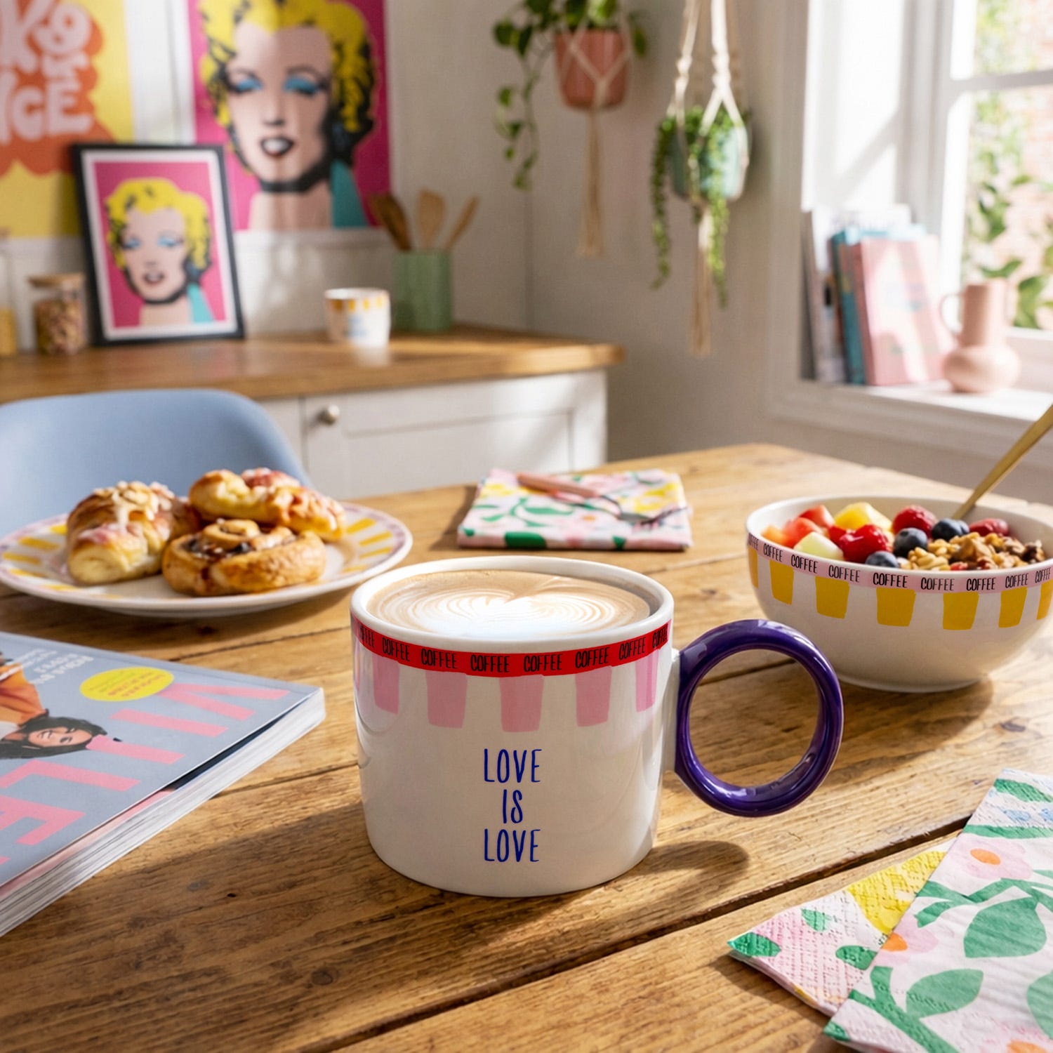 Tazza ceramica Love is Love 360 ml Color Bloom