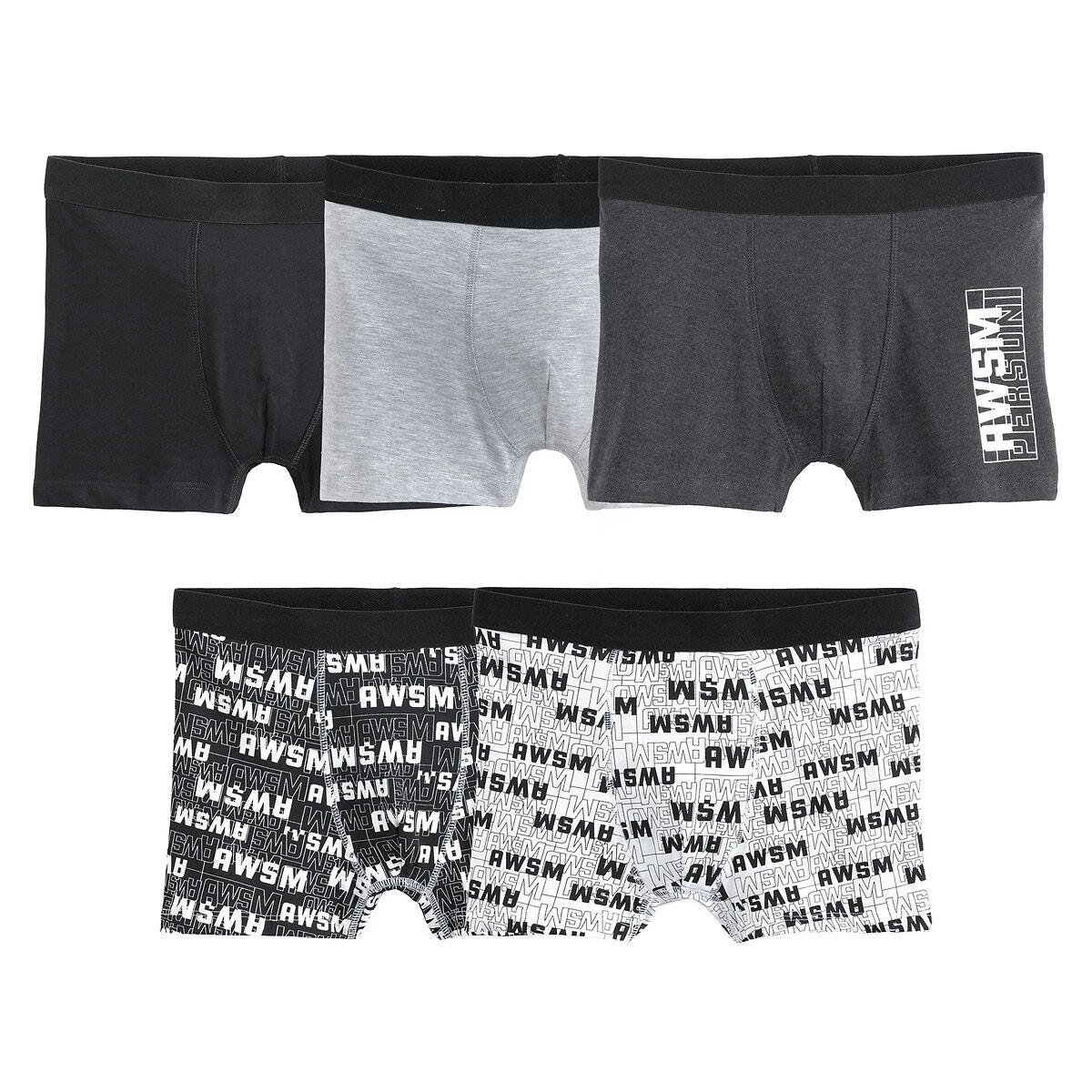 Lot de 5 boxers