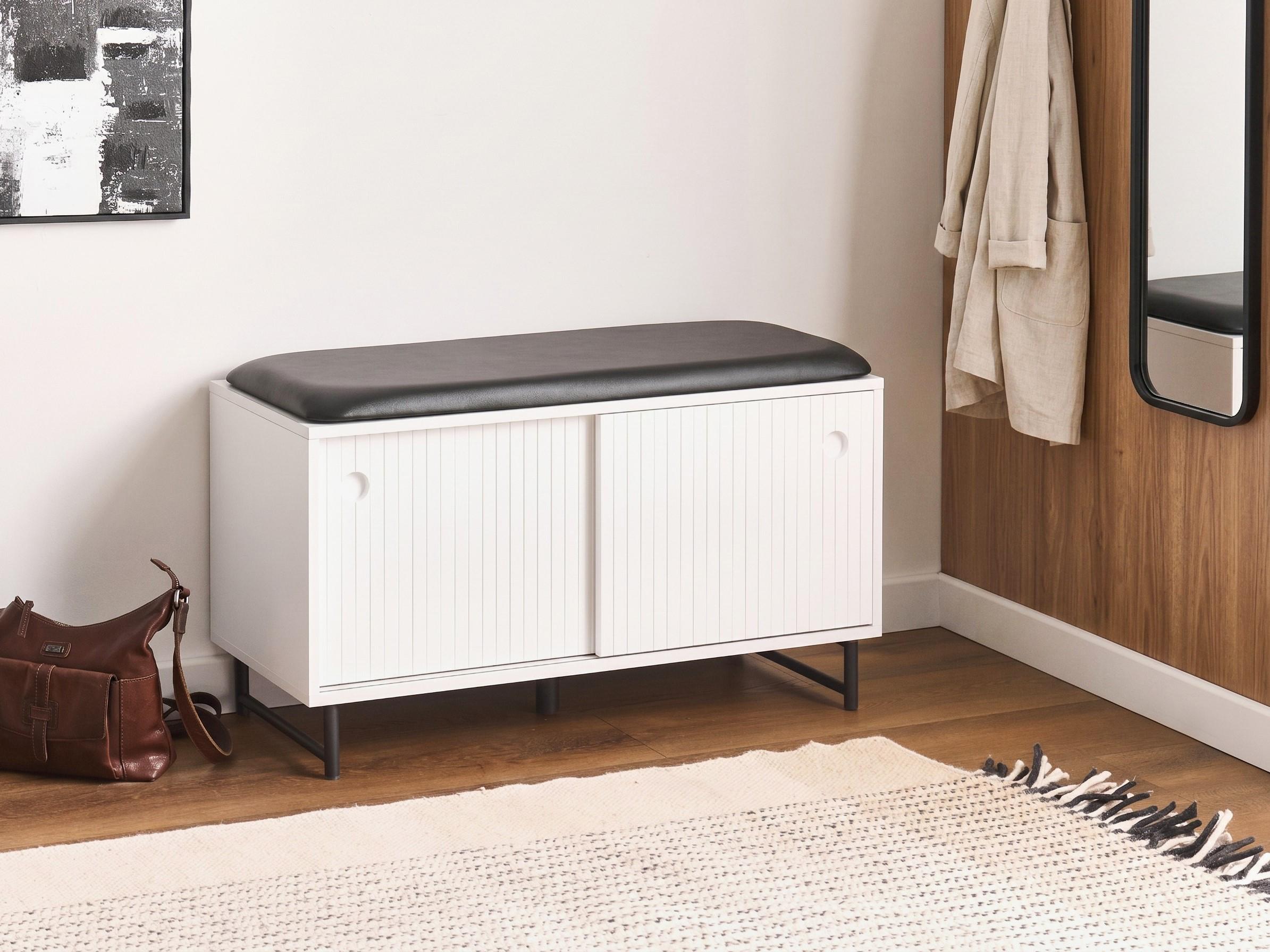 Shoe Storage Bench BATOCHE White