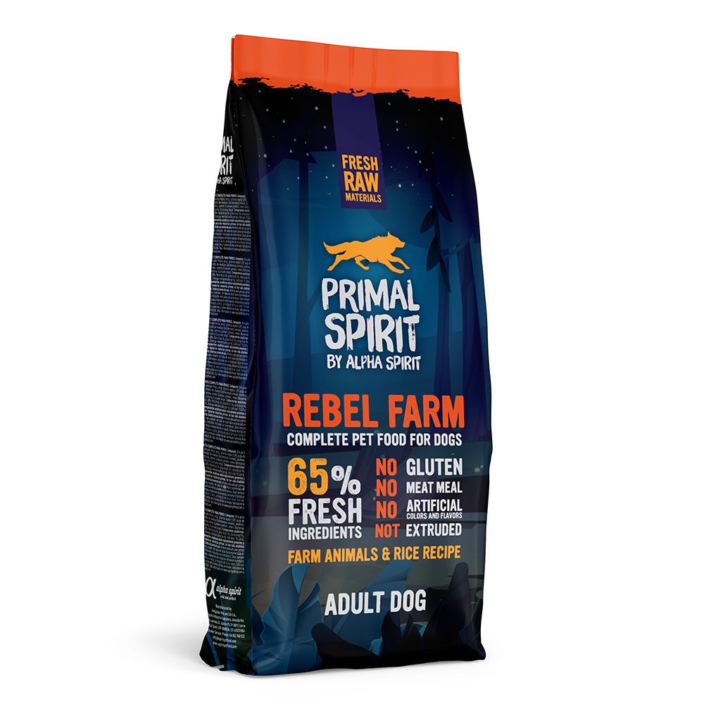 Primal Spirit 65% Rebel Farm Dry Dog Food