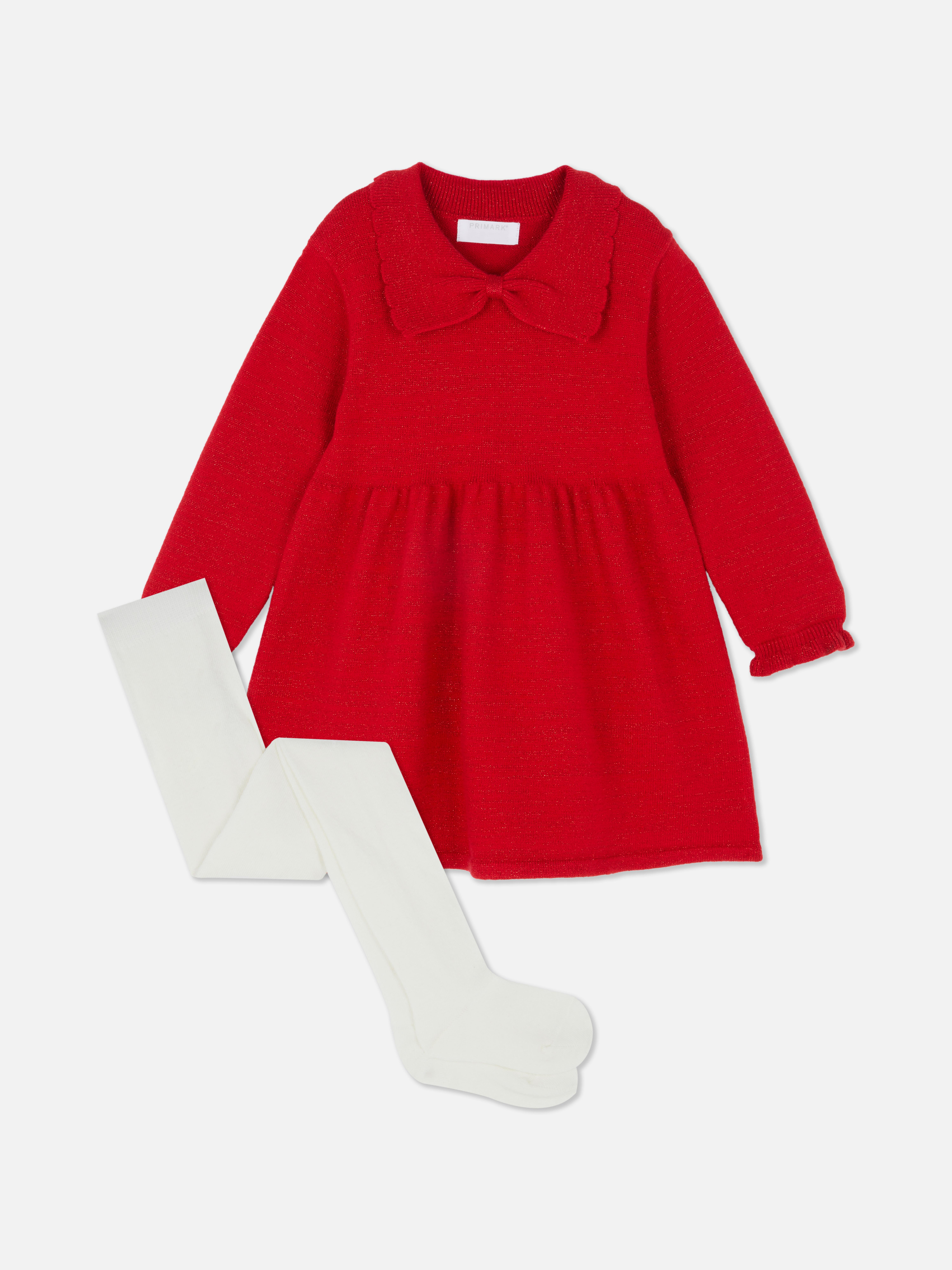 0-36mths | Sweater Dress and Tights Set