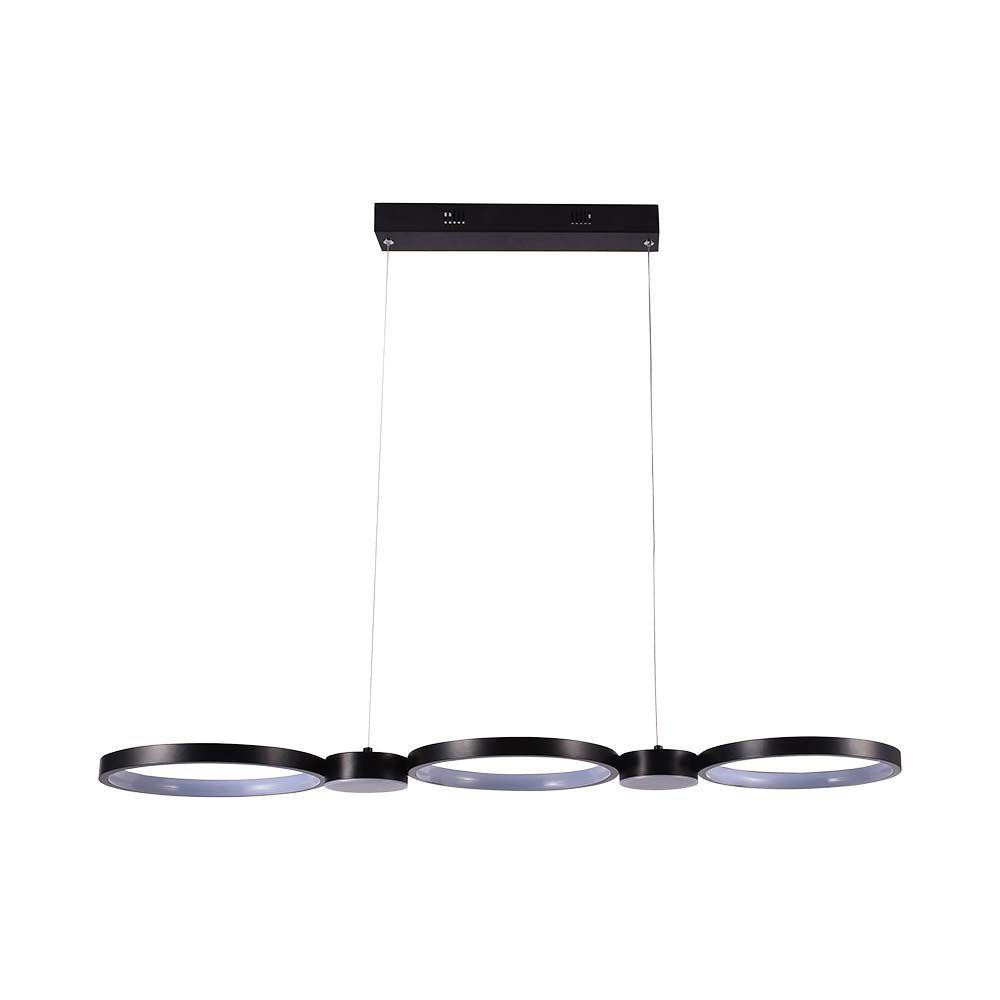 Lampa wisząca VT-7820 czarna LED 1x38W Neutralna biel 4560lm V-TAC