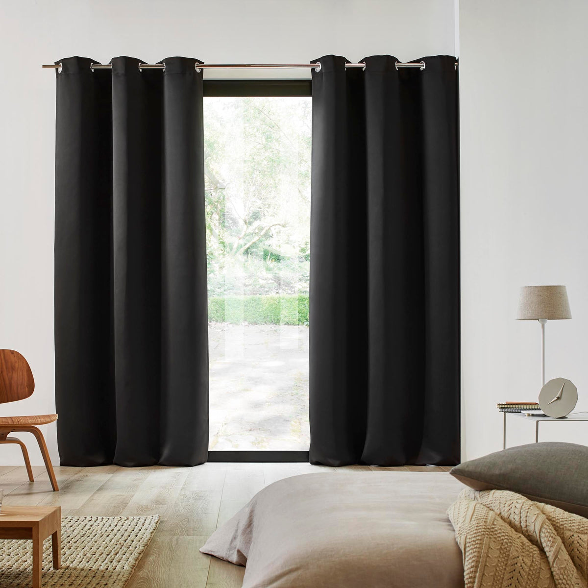 Madura Gordijn Blackout zwart 140x180 cm