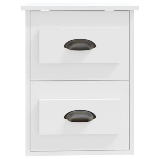 NNEVL Wall-mounted Bedside Cabinets 2 pcs White 41.5x36x53cm
