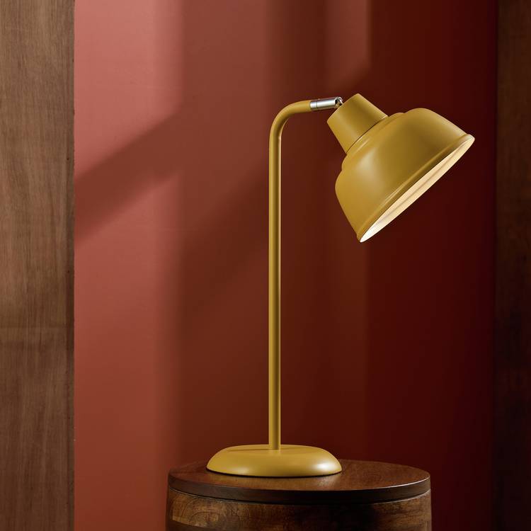 Habitat Benson Metal Table Lamp - Mustard