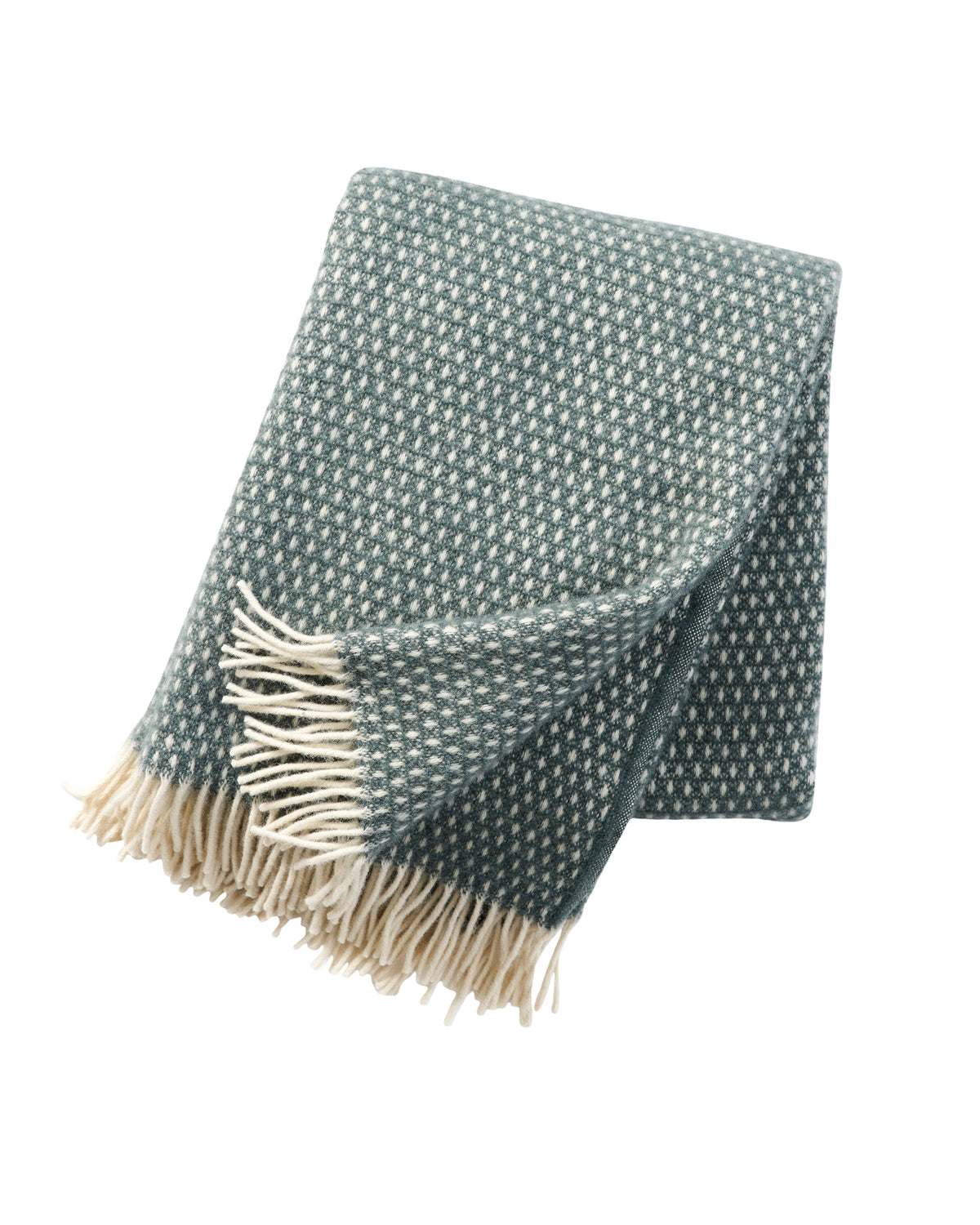 Klippan 100% wollen deken - Knut - balsem green - 130x200cm