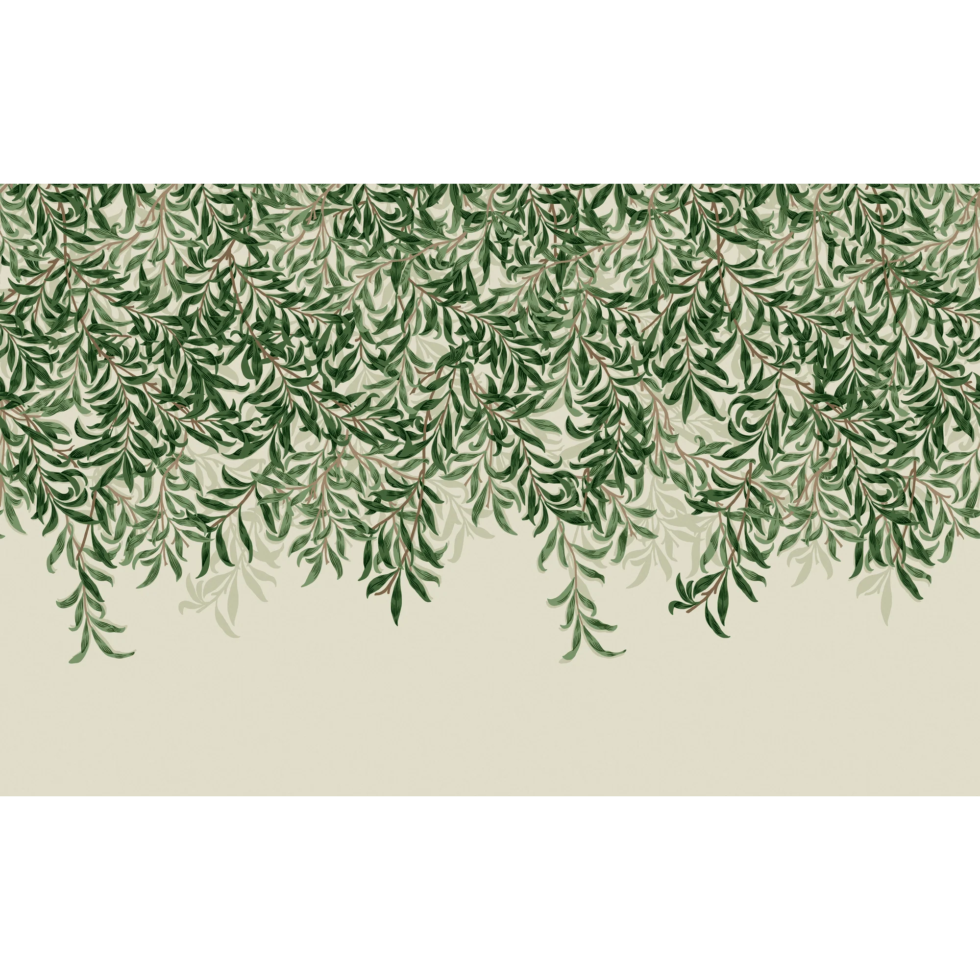 William Morris at Home Papier peint panoramique XL WILLOW BOUGH XL 400 x 250 cm vert feuille