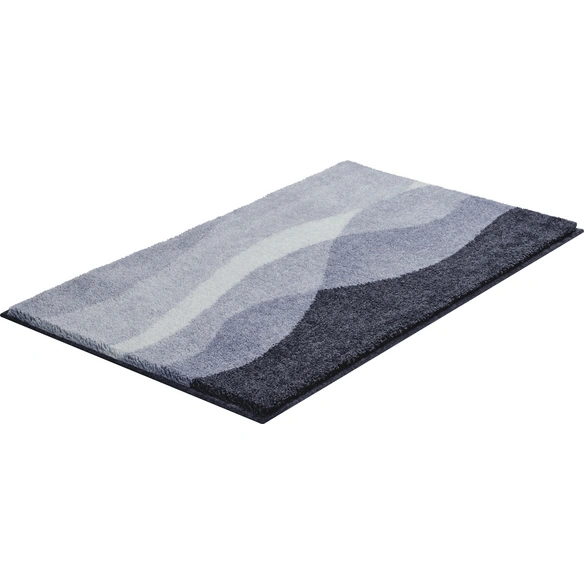 Badematte »Hills«, BxL: 60 x 100 cm, anthrazit, aus 100% Polyacryl