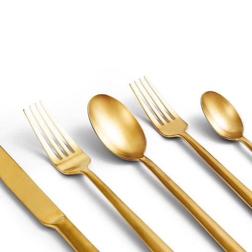 Verg Wang Wedgewood 20pc Lunar Gold Cutlery Set 20 Piece