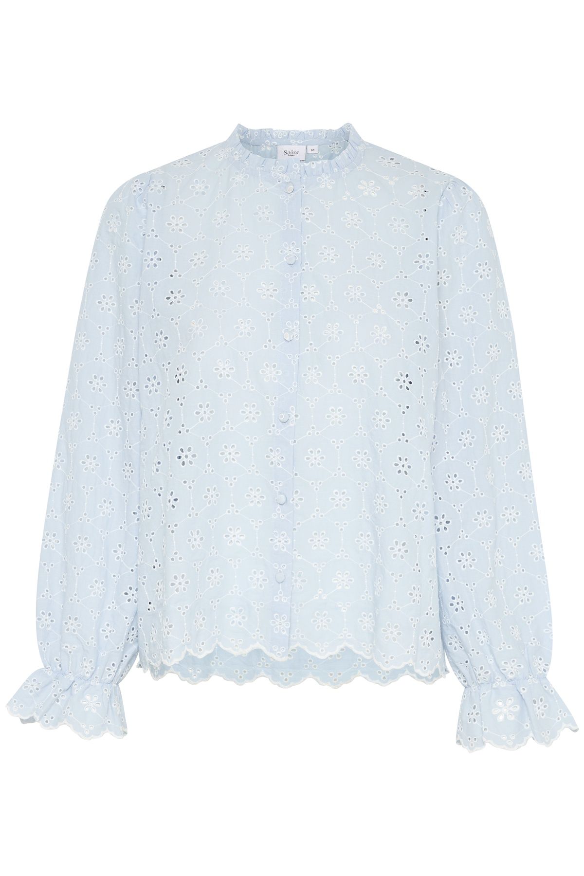 Saint Tropez IvetaSZ Long Sleeves Eyelet Lace Shirt