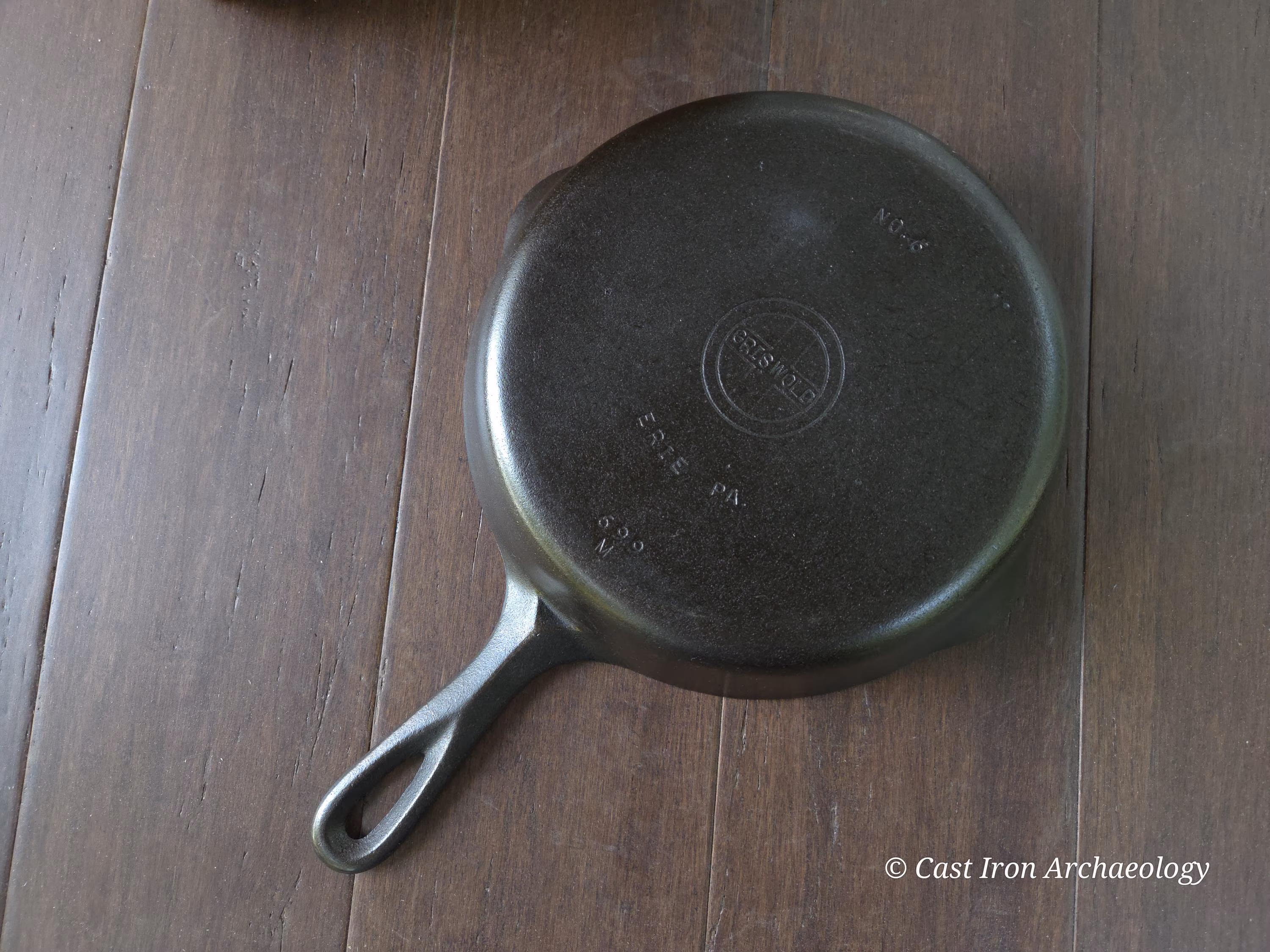 Griswold #6 Cast Iron Skillet With Small Block Logo Restored