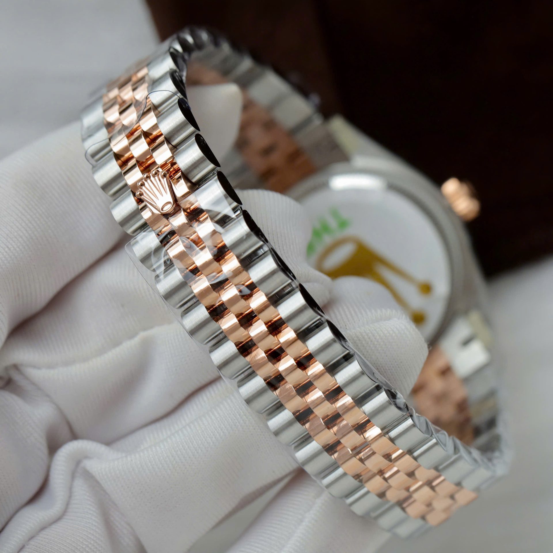 Rolex Datejust SS/RG Plated Pink Dial 31mm Jub THBF Replica