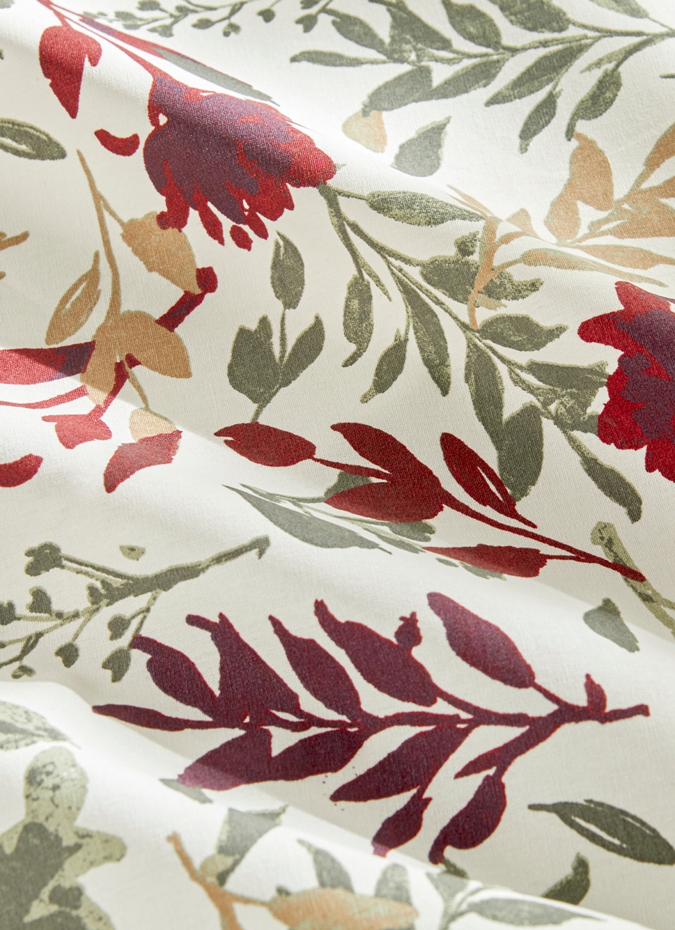 NAPPE ENDUITE EN COTON IMPRIMÉ FLEURS MULTICOLORE