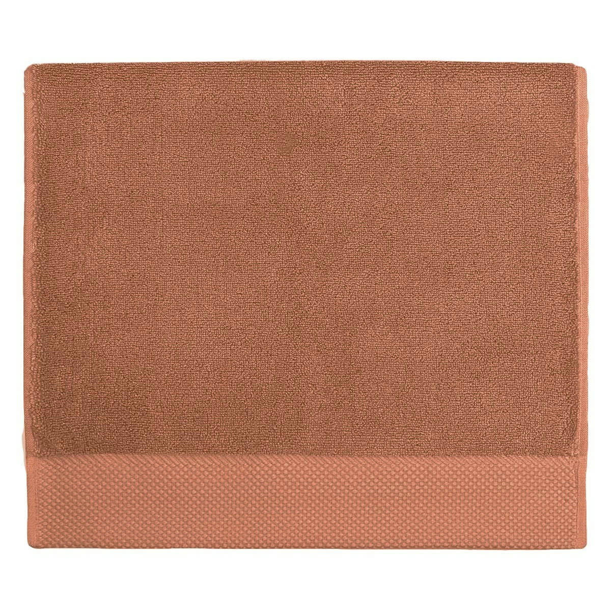 SENSOFT - 3 grandes serviettes d'invité zéro twist 560g brique 40x60 cm