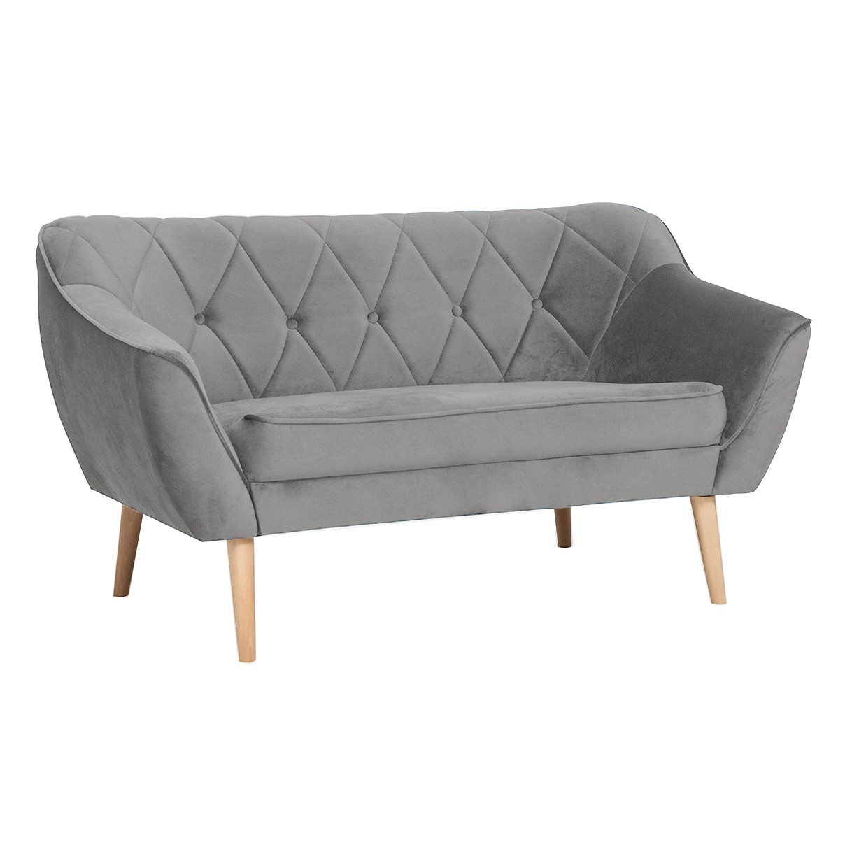 Sofa w stylu skandynawskim CARO 2 MG2240 szary