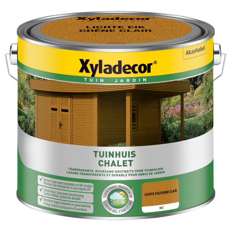Lasure pour bois Chalet chêne clair 2,5 L XYLADECOR