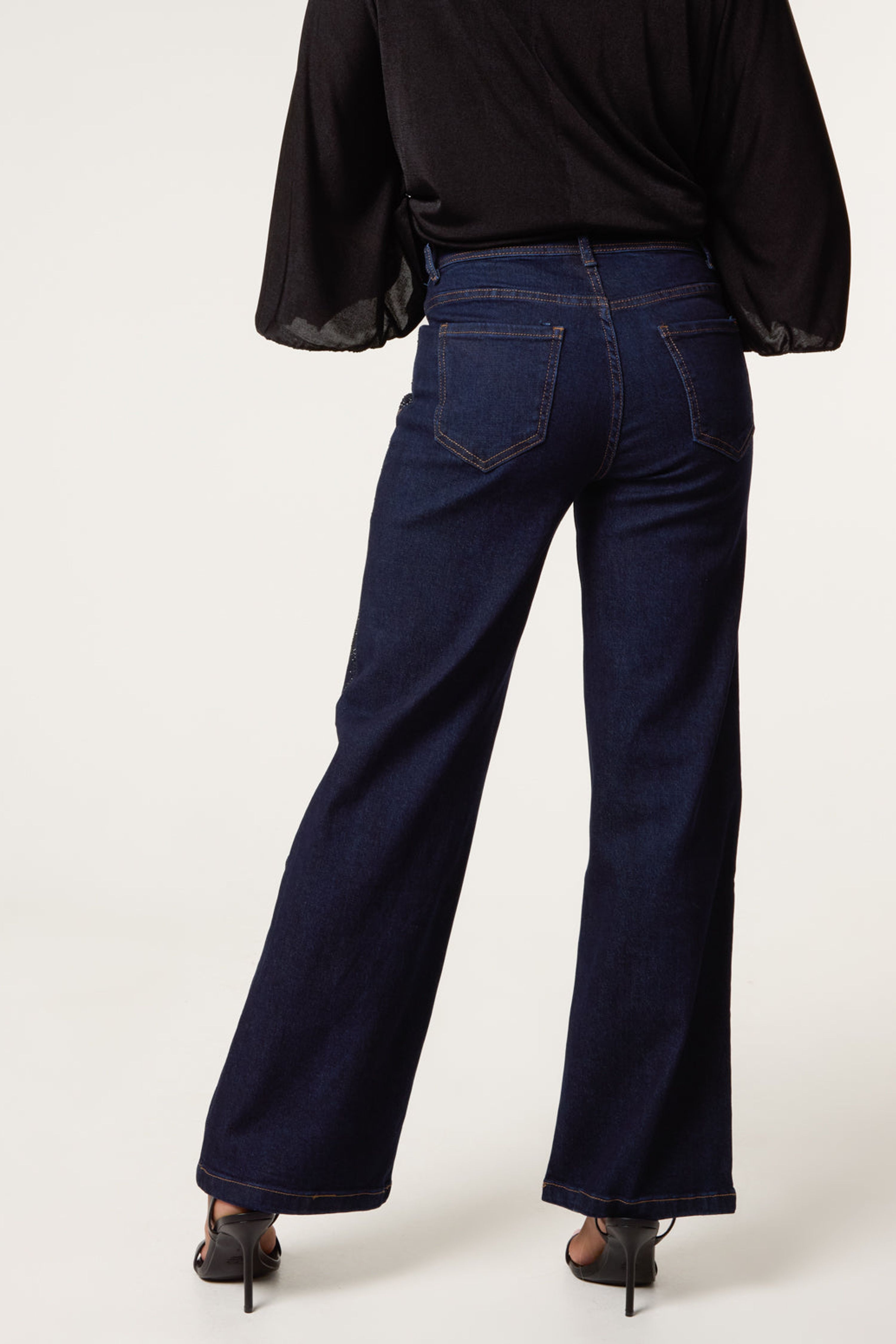 Blue Vanilla Blue Rhinestone Jeans
