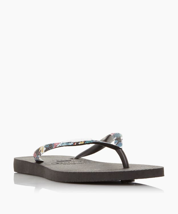 Floral Flip Flops Black - Havaianas Floral Flip Flops