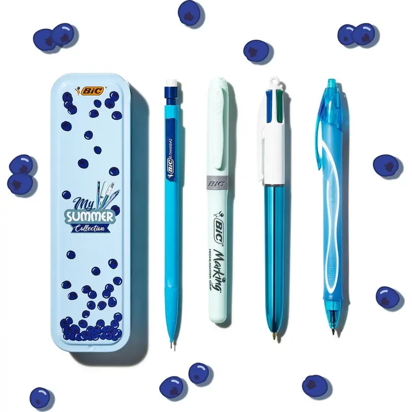 Kugelschreiber 4-teilig Summer blue