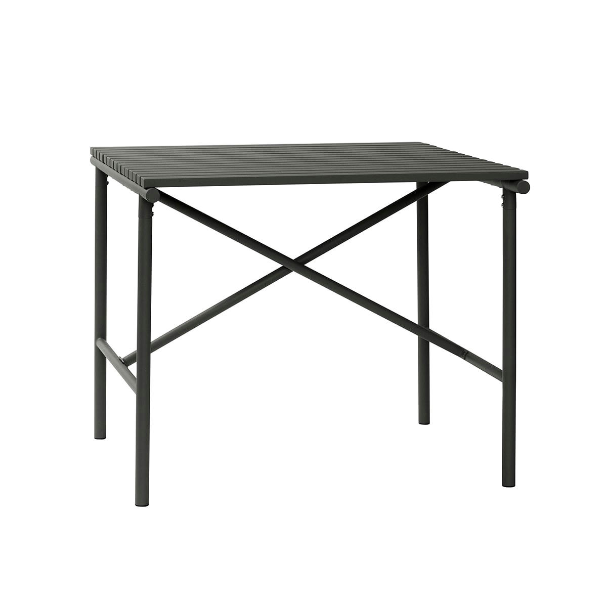VILLA - Table en acier inoxydable noir