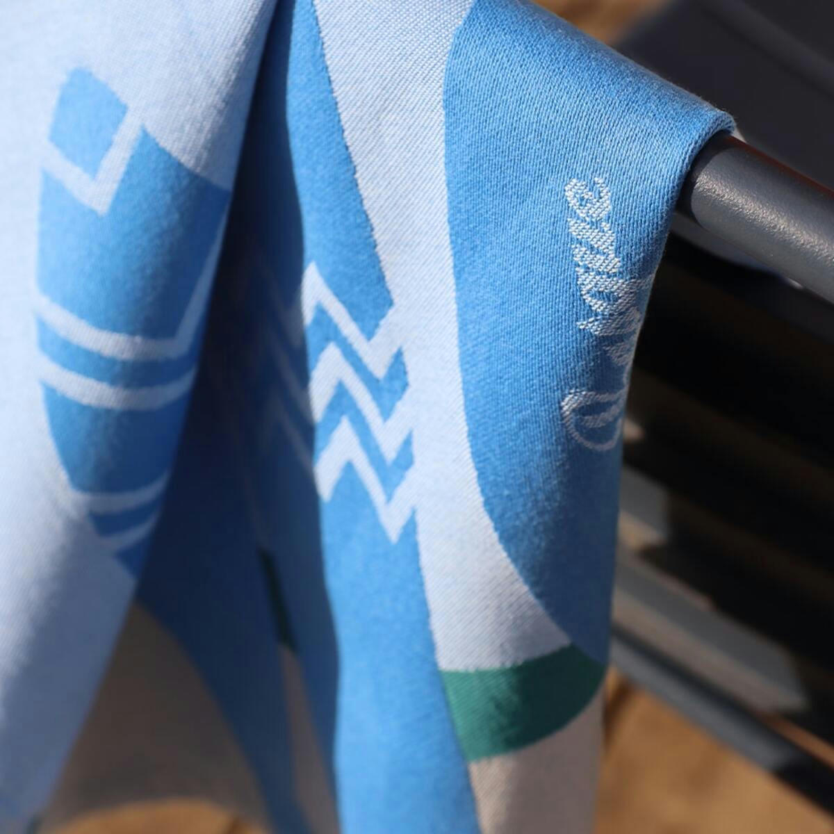 KONTATU - Torchon coton Bleu 50x70 cm