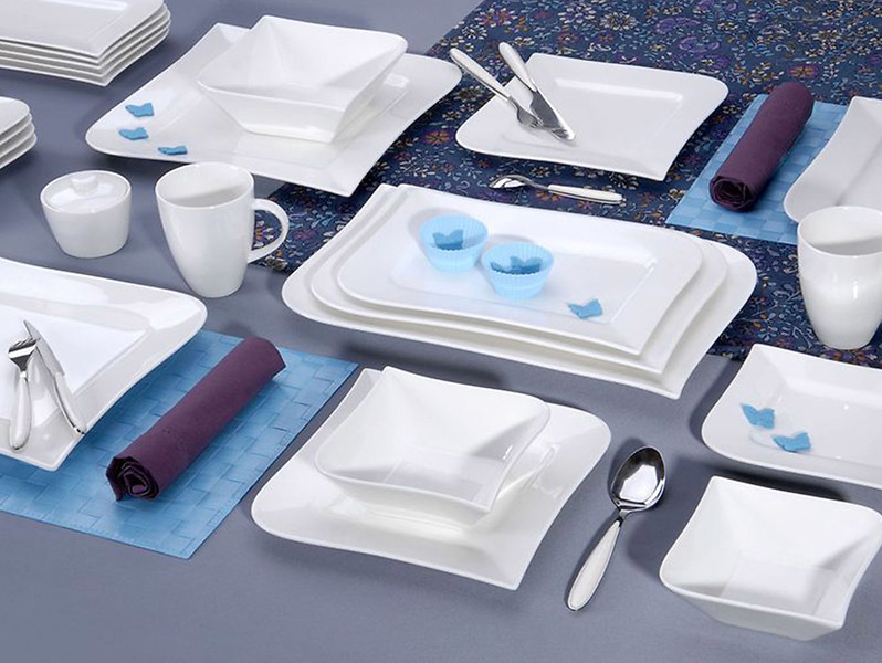 Salaterka Fala porcelanowa 700 ml biała