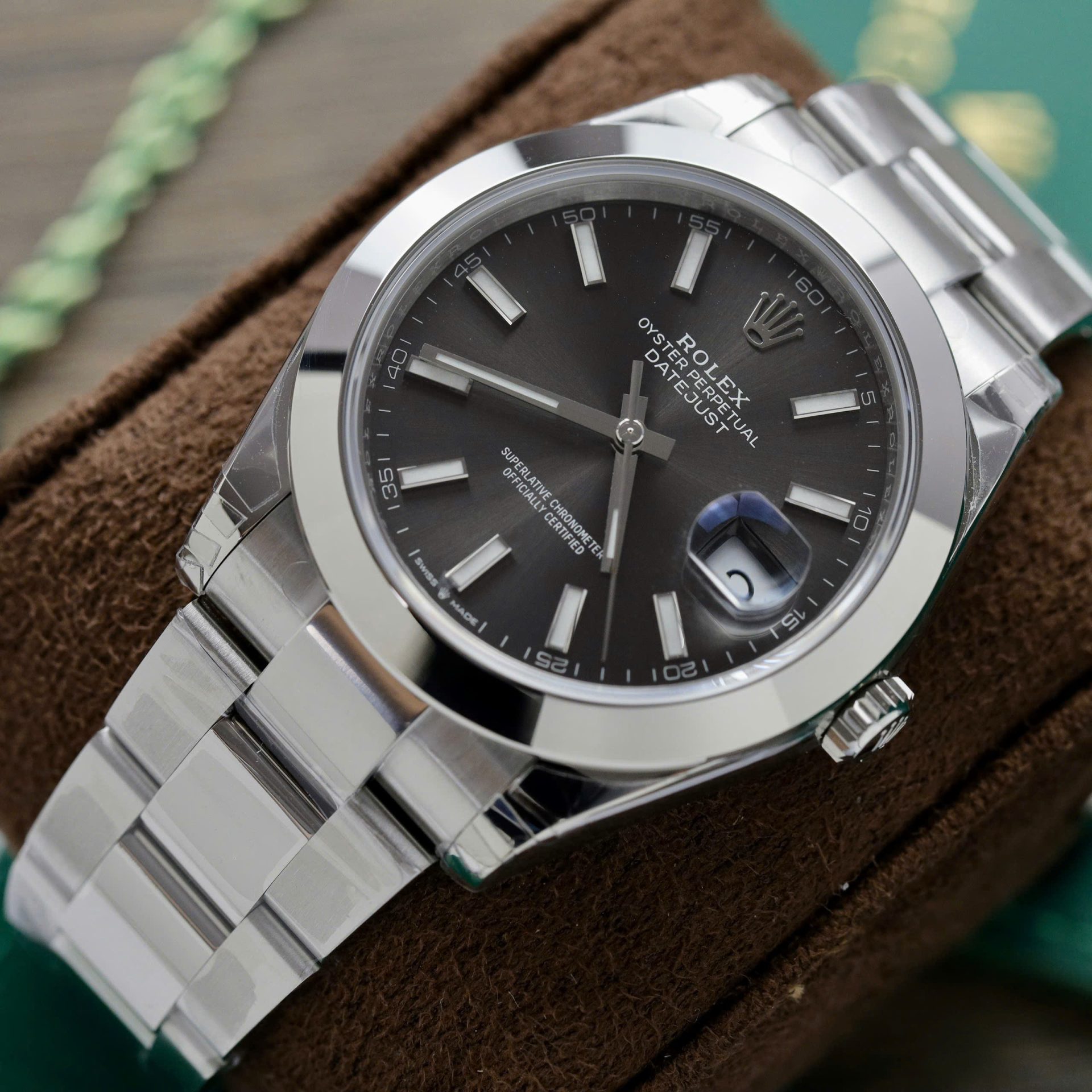 Rolex Datejust 126300 904L Steel Grey Dial 41mm Oyster Super Clone