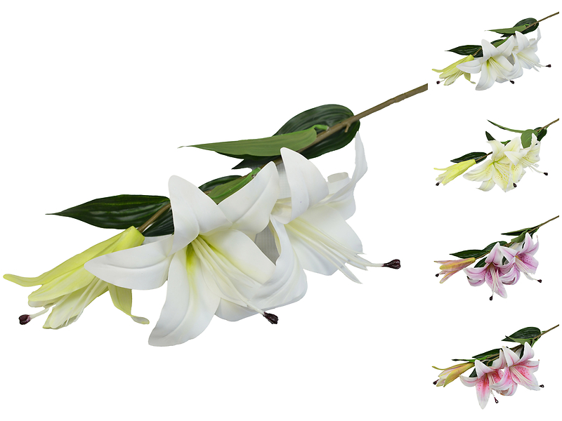 Sztuczny kwiat Lilii 80 cm mix wzorów