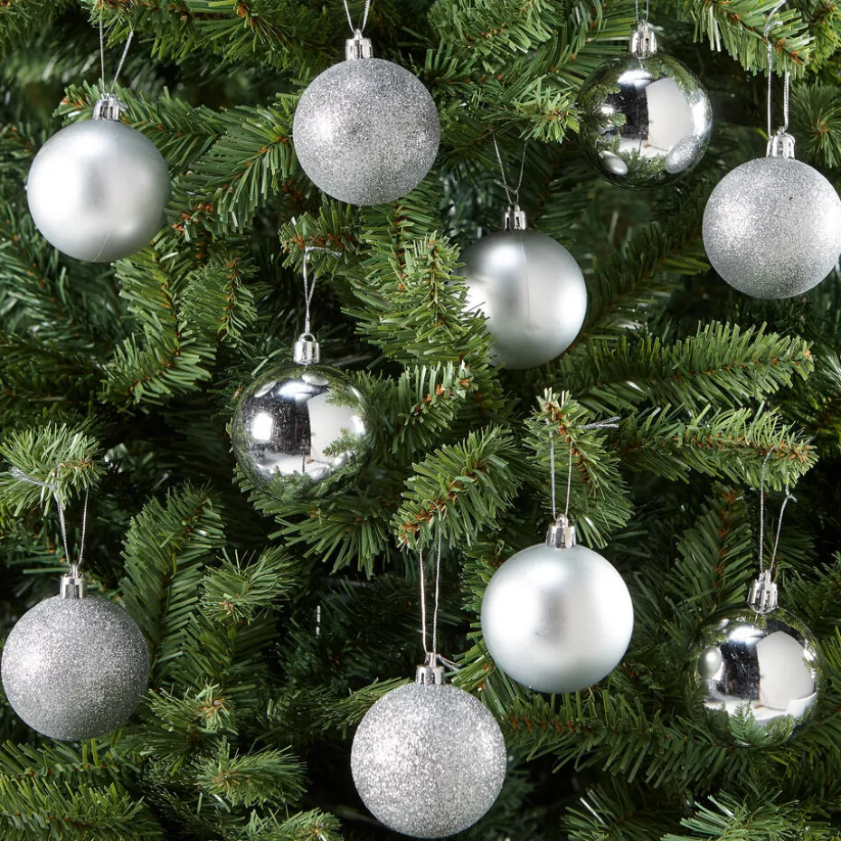 Kwantum Kerstballen & Kerstornamenten | Kerstbal  10 Stuks Zilver