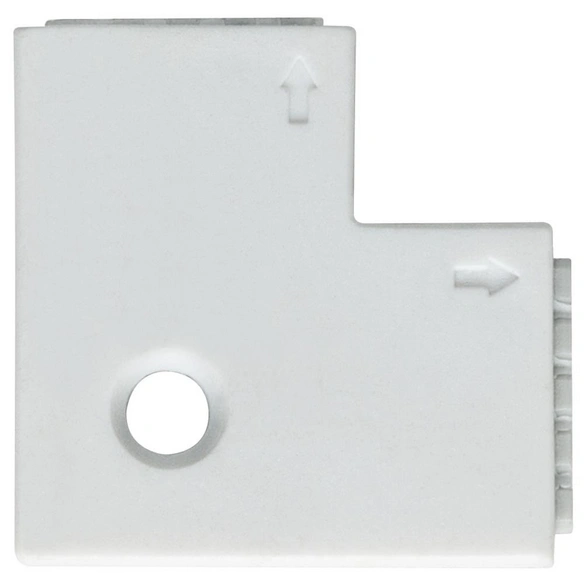 Verbindungselement, Edge-Connector, Kunststoff, weiß