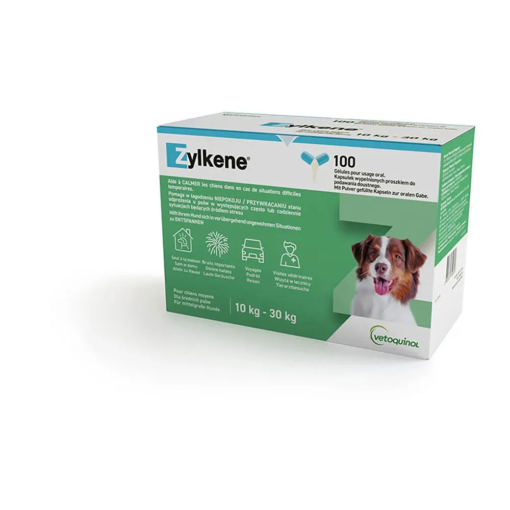 Vetoquinol Zylkene 225mg dog supplement 100 units